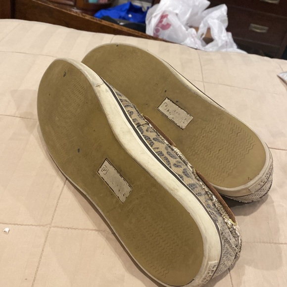 Women’s size 12 Sperry Top-sister slip on shoes .  Animal print design - Picture 3 of 4
